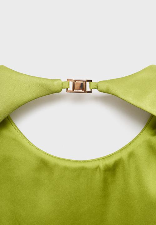 MANGO - Dress robi -  green