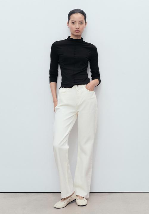 MANGO - Camiseta curlis - black