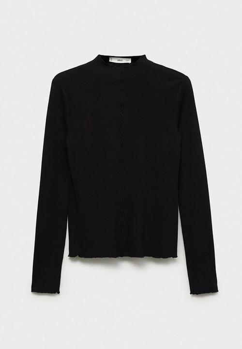 MANGO - Camiseta curlis - black