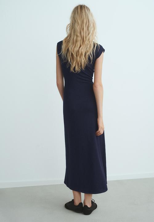 MANGO - Dress pomodore - midnight navy