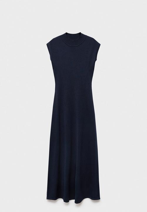 MANGO - Dress pomodore - midnight navy