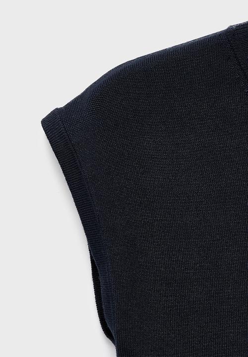 MANGO - Dress pomodore - midnight navy