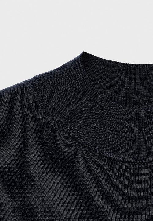 MANGO - Dress pomodore - midnight navy