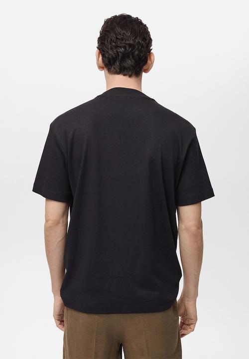 MANGO - Camiseta Olive - Black