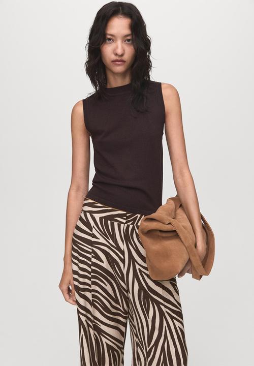 MANGO - Trousers nikita -  black
