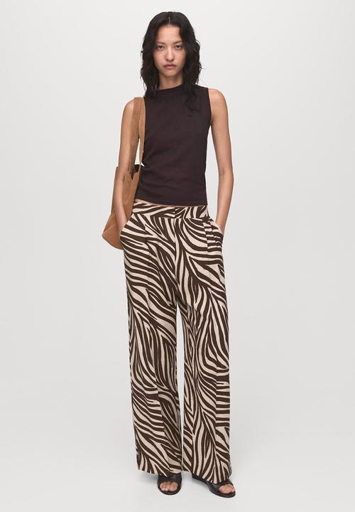 MANGO - Trousers nikita -  black