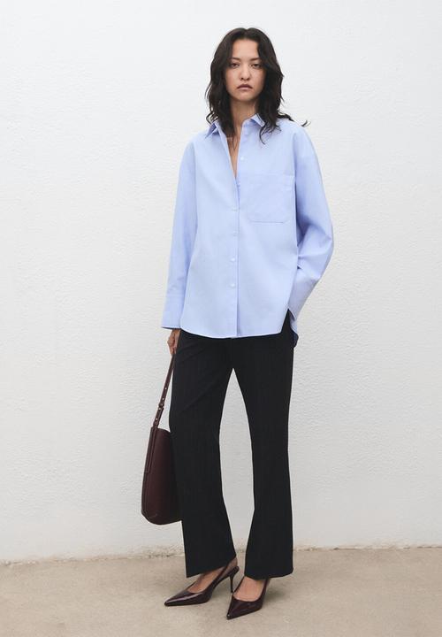 MANGO - Camisa juany - mid-blue