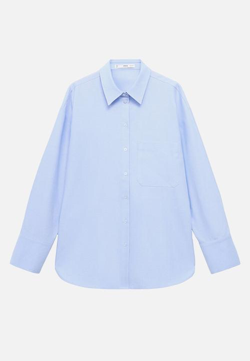 MANGO - Camisa juany - mid-blue