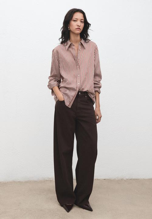MANGO - Shirt zaha -  brown