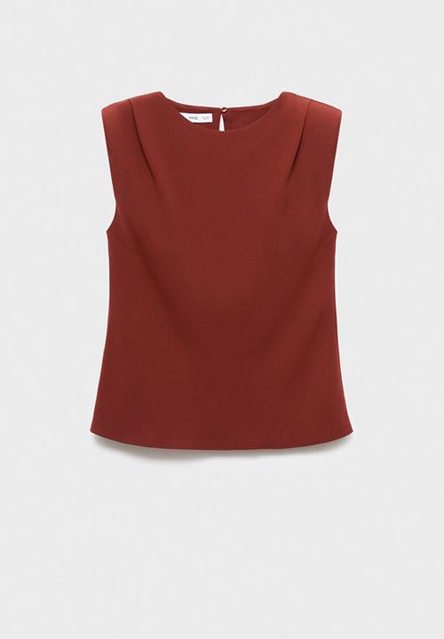 MANGO - Blusa stereo - medium orange