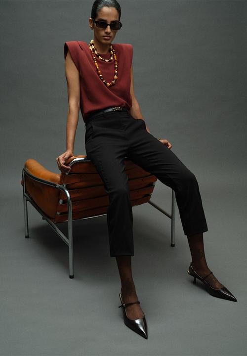 MANGO - Blusa stereo - medium orange