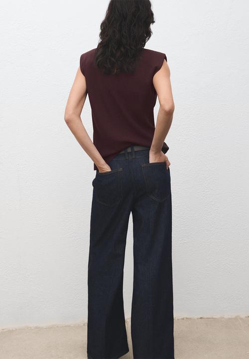 MANGO - Blusa stereo - dark brown