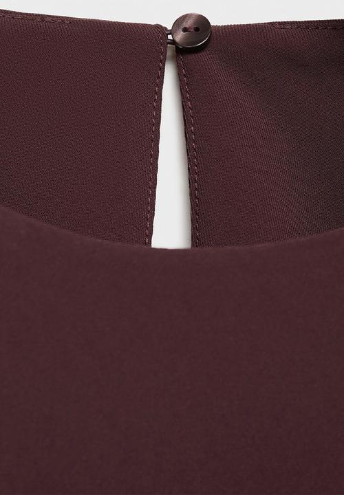 MANGO - Blusa stereo - dark brown