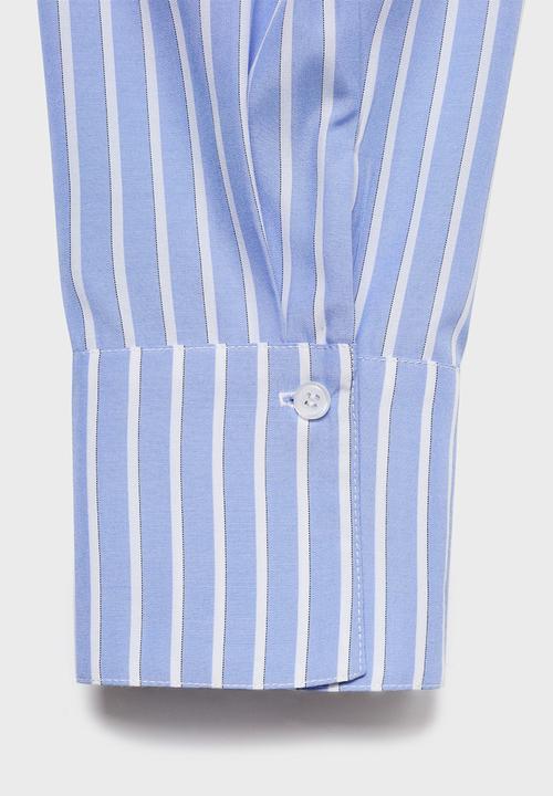 MANGO - Blouse kike - mid-blue