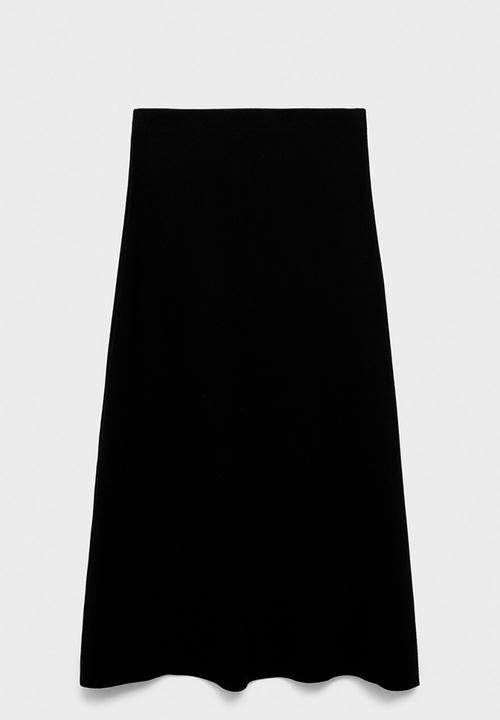 MANGO - Skirt zonard -  black