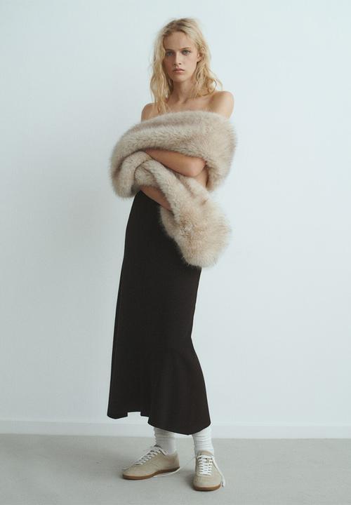 MANGO - Skirt zonard -  black