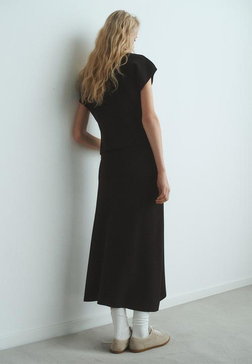 MANGO - Skirt zonard -  black