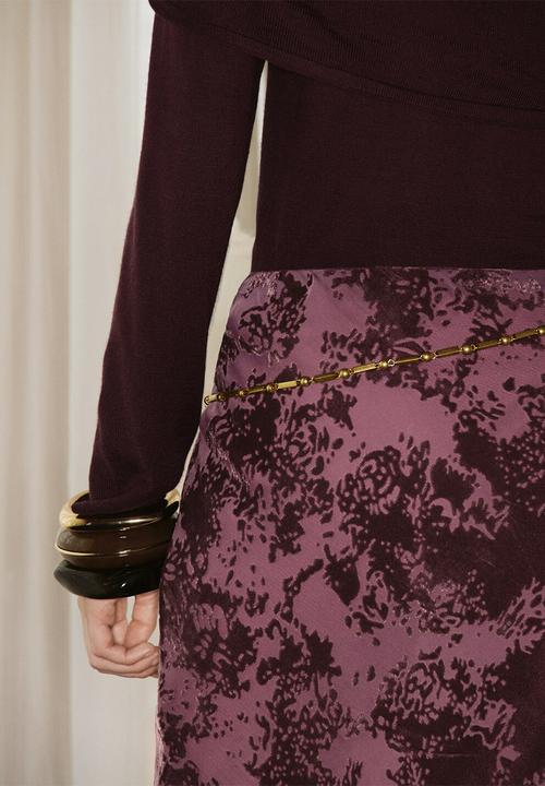 MANGO - Skirt rocio -  dark red