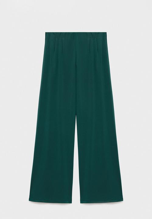 MANGO - Trousers lei  -  dark green