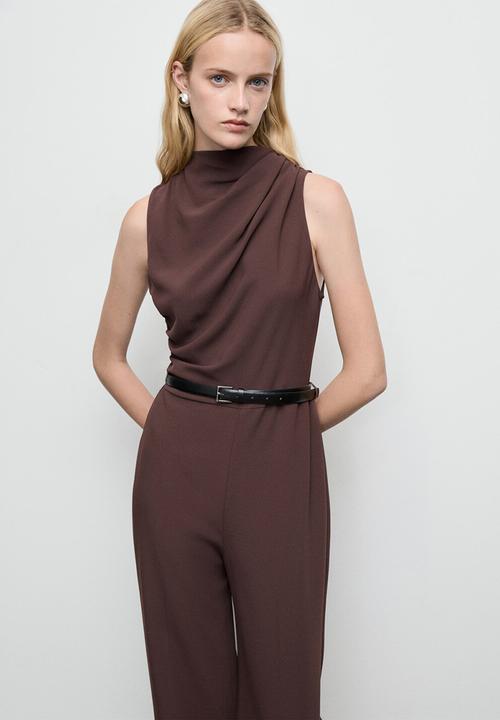 MANGO - Jumpsuit marty1 -  dark brown