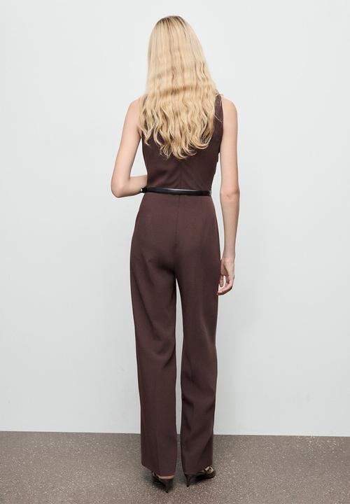 MANGO - Jumpsuit marty1 -  dark brown