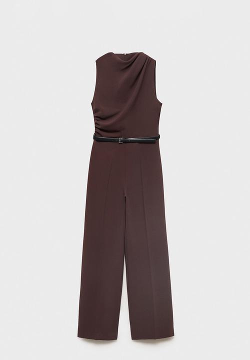 MANGO - Jumpsuit marty1 -  dark brown