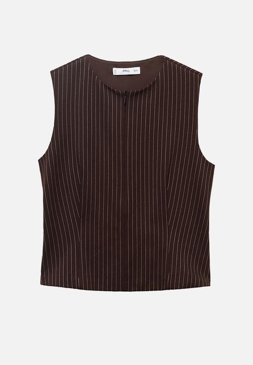 MANGO - Top brin - brown