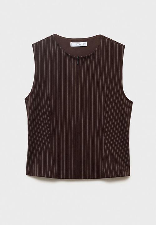 MANGO - Top brin - brown