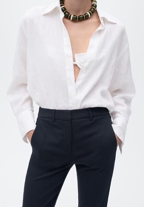 MANGO - Trousers newcola - midnight navy