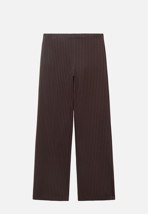 MANGO - Trousers brin -  brown