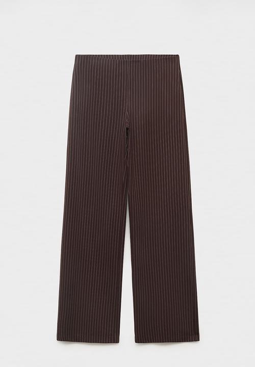 MANGO - Trousers brin -  brown