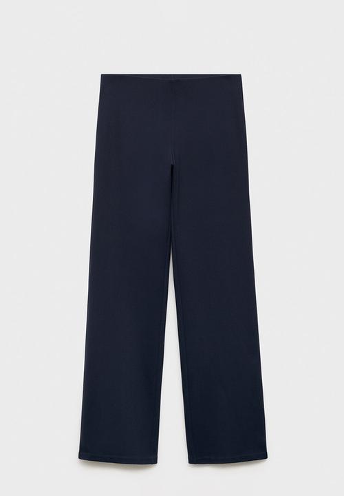 MANGO - Trousers brin -  midnight navy