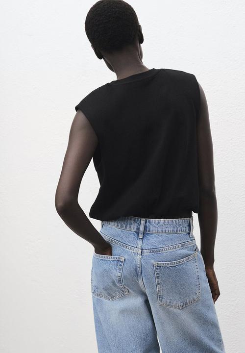 MANGO - Top cindy - black