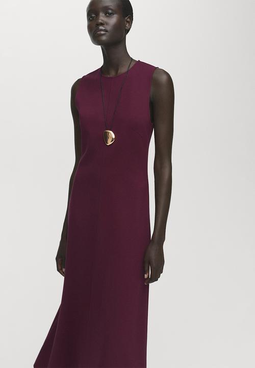 MANGO - Dress letizia -  dark red