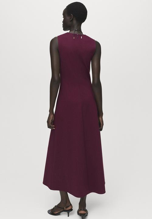 MANGO - Dress letizia -  dark red