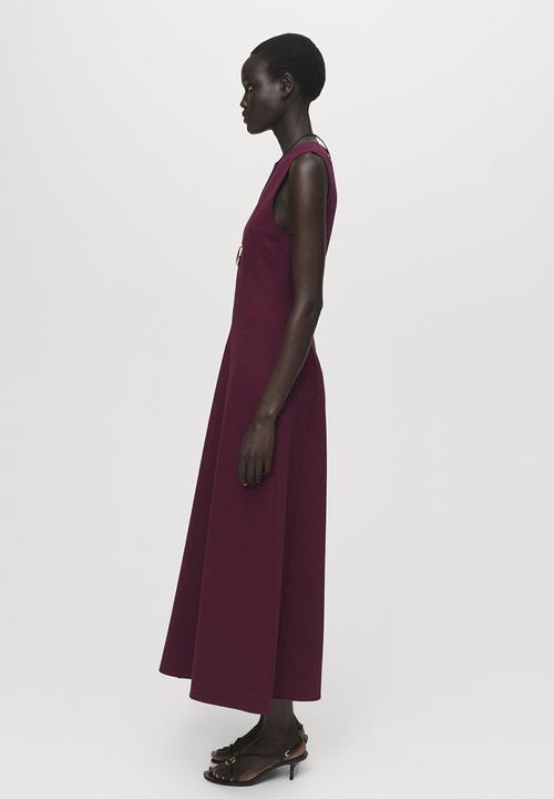 MANGO - Dress letizia -  dark red