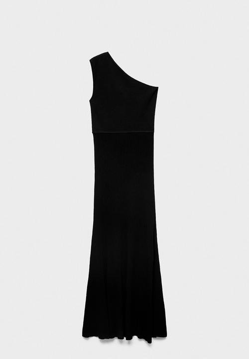 MANGO - Dress asim -  black