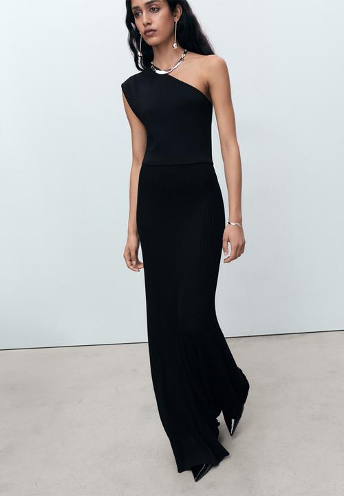 MANGO - Dress asim -  black