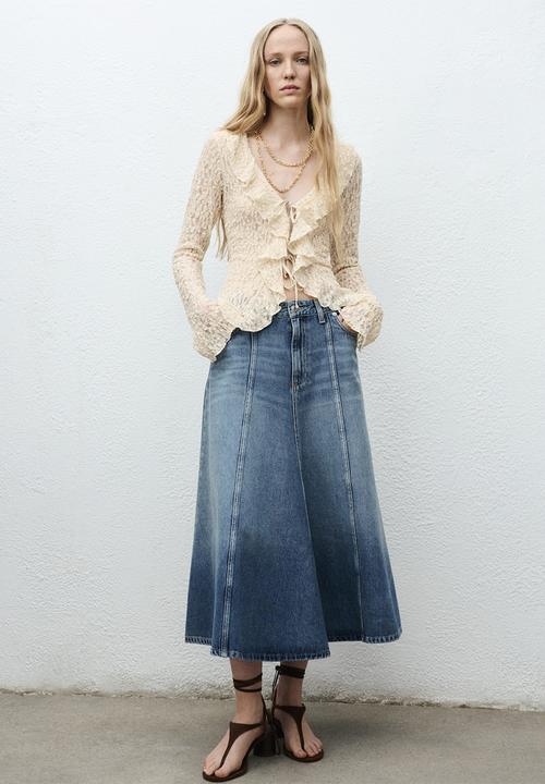 MANGO - Blusa castell - light beige