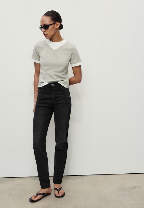 MANGO - Jeans ona - open-grey
