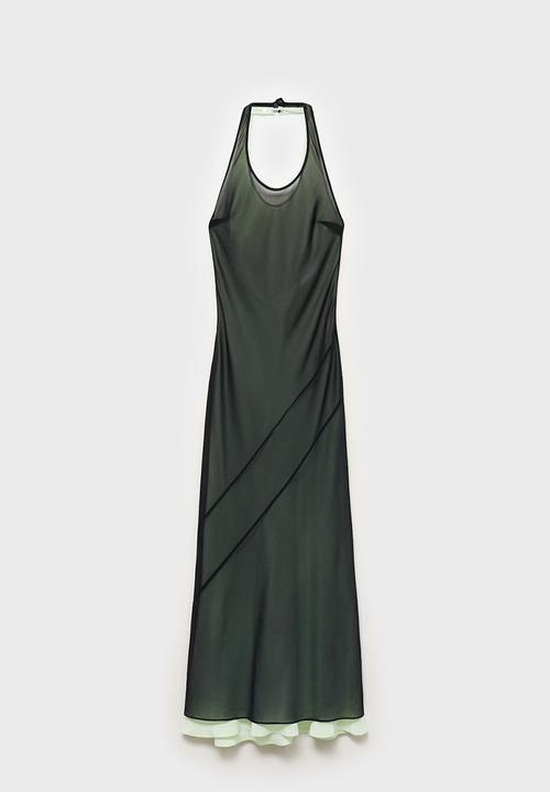 MANGO - Dress perla -  black