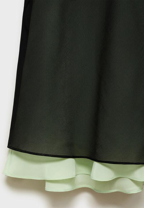 MANGO - Dress perla -  black
