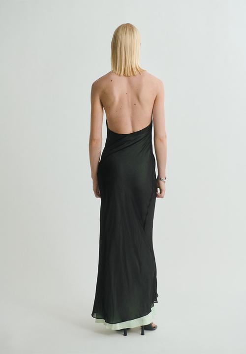 MANGO - Dress perla -  black