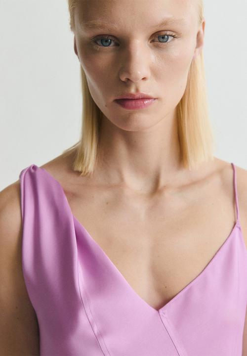 MANGO - Dress amapola -  purple
