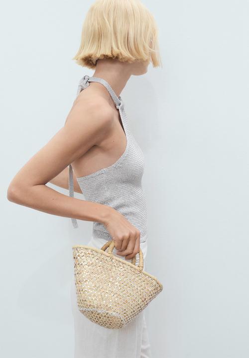 MANGO - Top marieta - silver
