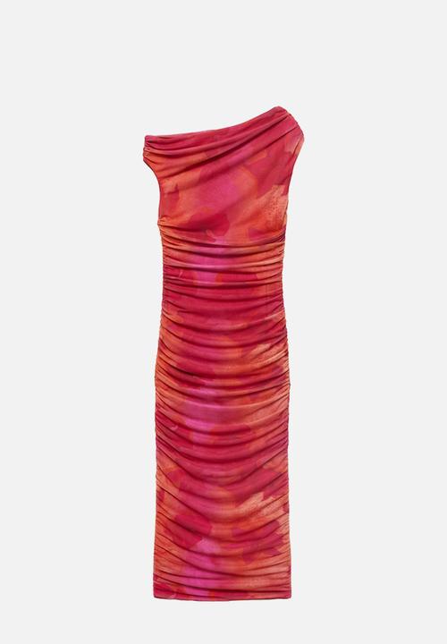 MANGO - Dress mira -  bright pink