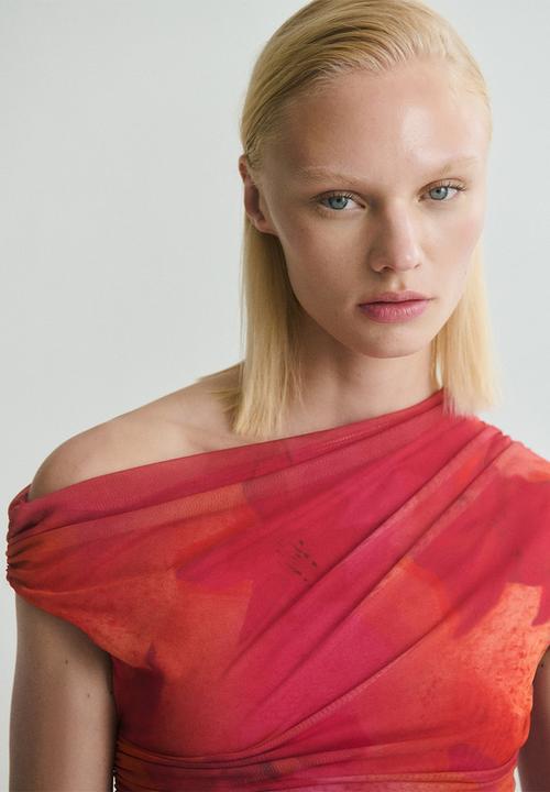 MANGO - Dress mira -  bright pink