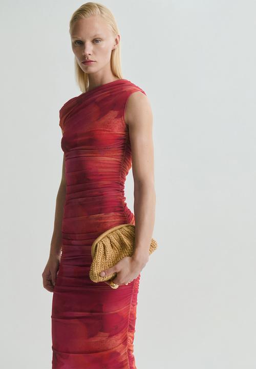 MANGO - Dress mira -  bright pink