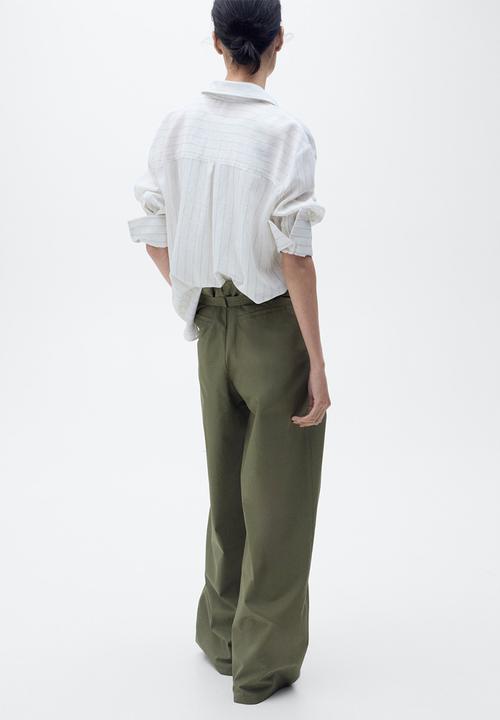 MANGO - Pantalon cubi - beige/ khaki
