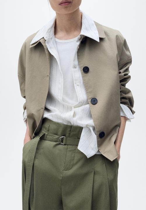 MANGO - Pantalon cubi - beige/ khaki